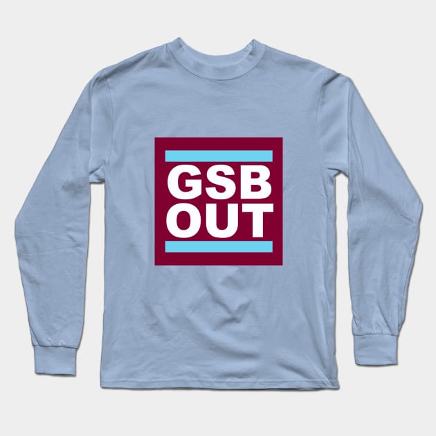 GSB OUT (Claret) Long Sleeve T-Shirt by Spyinthesky